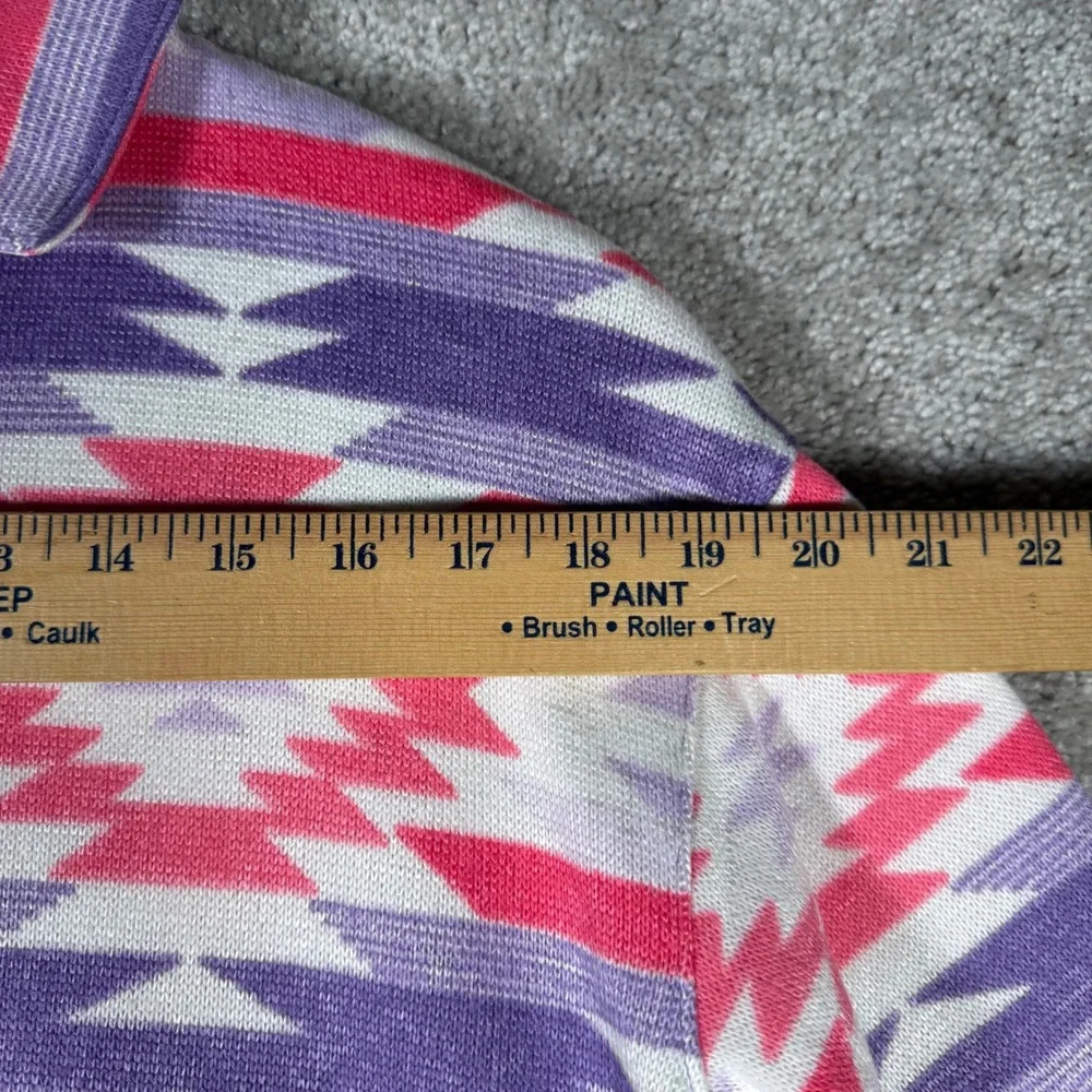 NWT Magellan Outdoors Girls 12-14 Aztec Fleece Pullover Pink Purple Southwestern